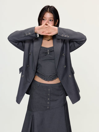 [YAWHAT] detachable strap suit