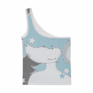 [YAWHAT] cartoon sleeveless vest