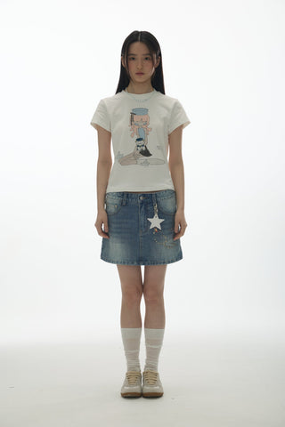 [YAWHAT] glitter girls tee