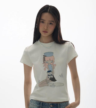 [YAWHAT] glitter girls tee