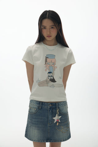 [YAWHAT] glitter girls tee
