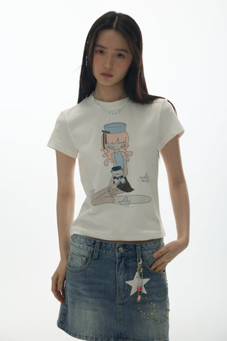 [YAWHAT] glitter girls tee