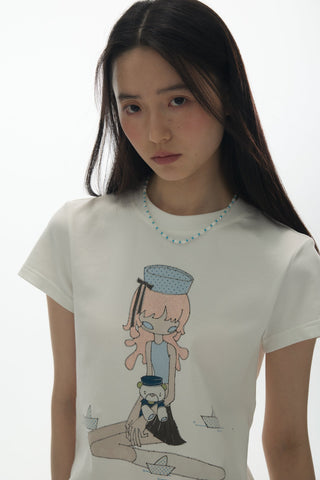 [YAWHAT] glitter girls tee