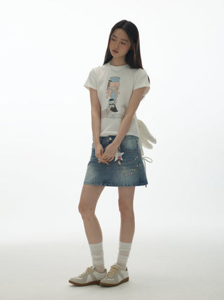 [YAWHAT] glitter girls tee