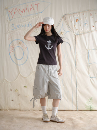 [YAWHAT] polka dot sail tee