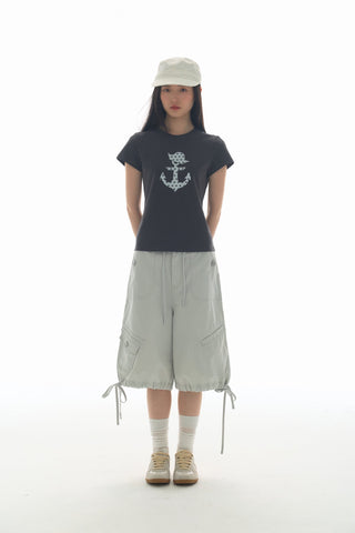 [YAWHAT] polka dot sail tee