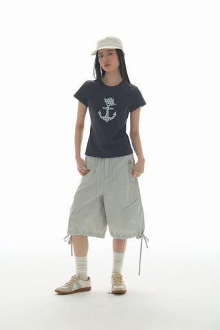 [YAWHAT] polka dot sail tee