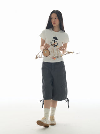 [YAWHAT] polka dot sail tee
