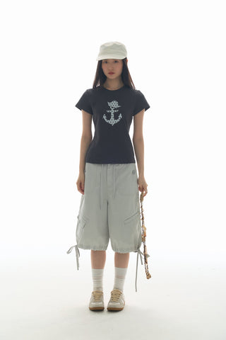 [YAWHAT] polka dot sail tee