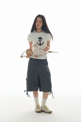 [YAWHAT] polka dot sail tee