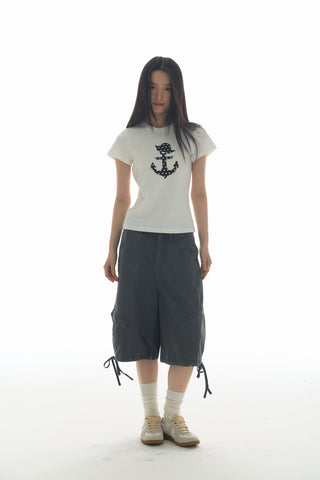 [YAWHAT] polka dot sail tee