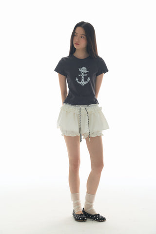 [YAWHAT] polka dot sail tee