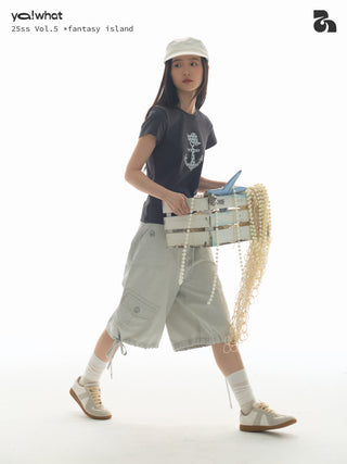 [YAWHAT] polka dot sail tee