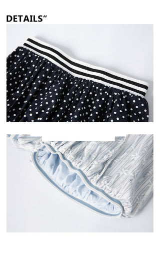 [YAWHAT] dots stripe shorts