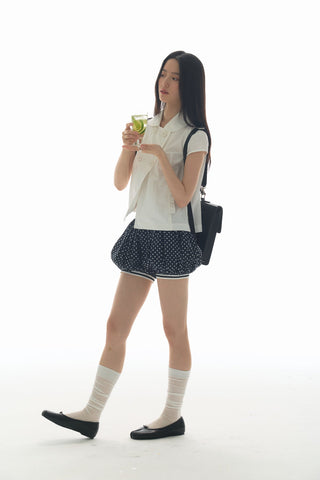 [YAWHAT] dots stripe shorts