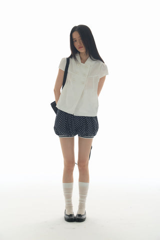 [YAWHAT] dots stripe shorts