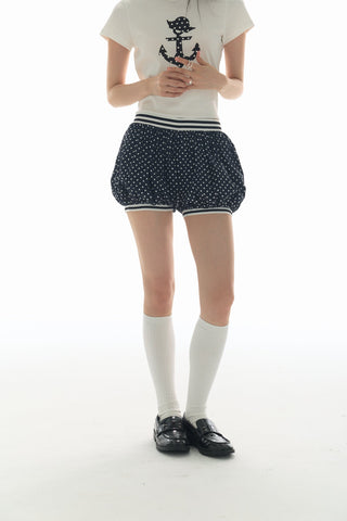 [YAWHAT] dots stripe shorts