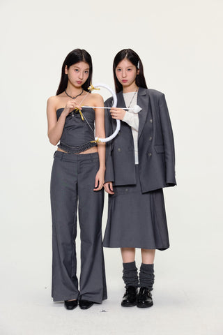 [YAWHAT] irregular bandage suit