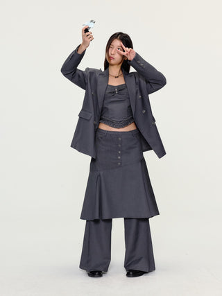 [YAWHAT] irregular bandage suit