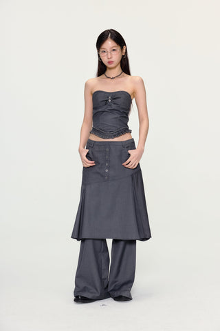 [YAWHAT] irregular bandage suit