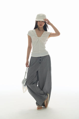 [YAWHAT] hooded knot tee