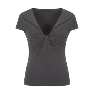 [YAWHAT] hooded knot tee