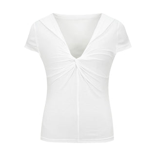[YAWHAT] hooded knot tee