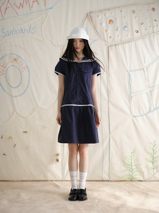[YAWHAT] sailor collar dress