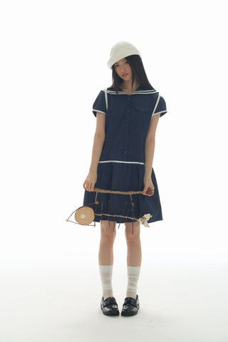 [YAWHAT] sailor collar dress
