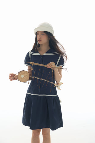 [YAWHAT] sailor collar dress