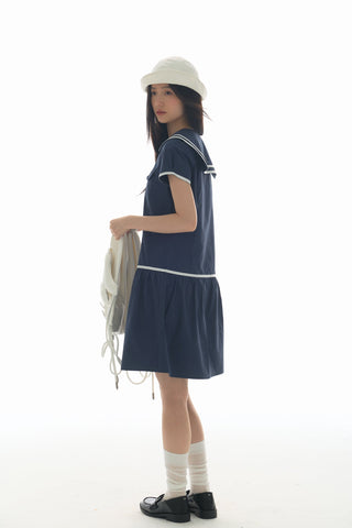 [YAWHAT] sailor collar dress