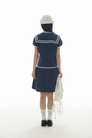 [YAWHAT] sailor collar dress