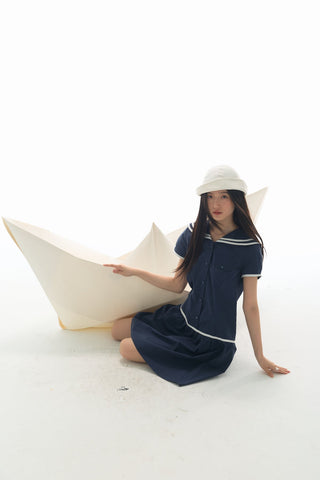 [YAWHAT] sailor collar dress