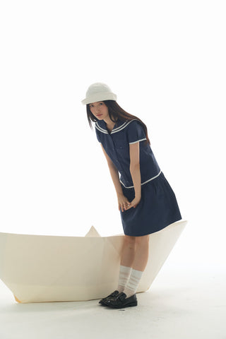 [YAWHAT] sailor collar dress