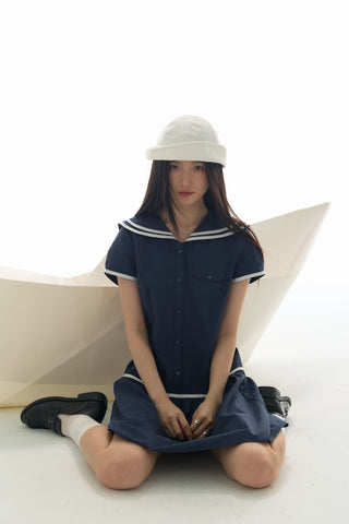 [YAWHAT] sailor collar dress