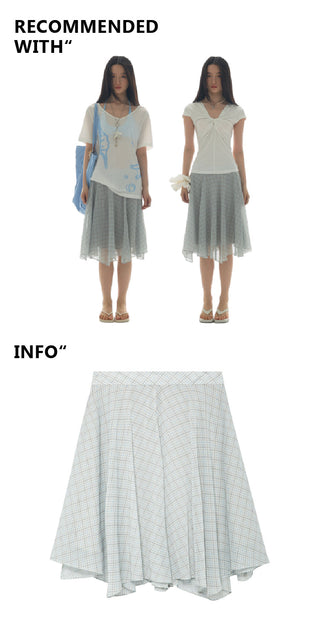[YAWHAT] mesh tulle skirt