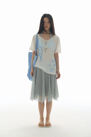[YAWHAT] mesh tulle skirt