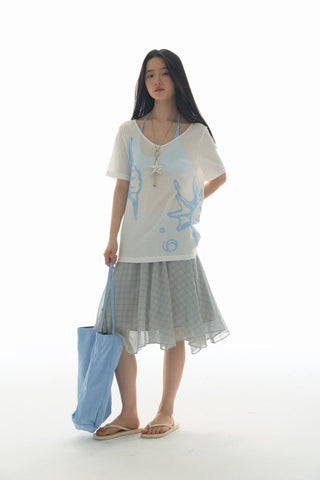 [YAWHAT] mesh tulle skirt