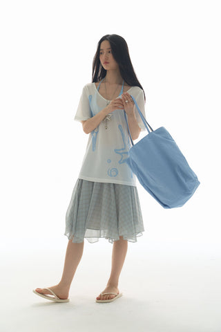 [YAWHAT] mesh tulle skirt