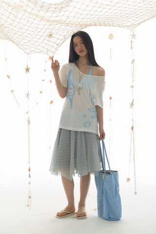 [YAWHAT] mesh tulle skirt