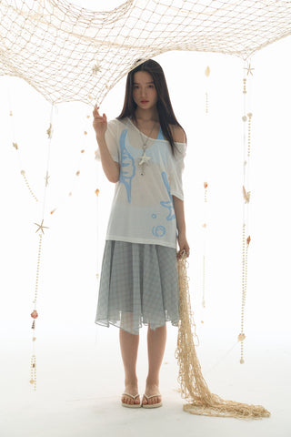 [YAWHAT] mesh tulle skirt