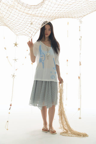 [YAWHAT] mesh tulle skirt