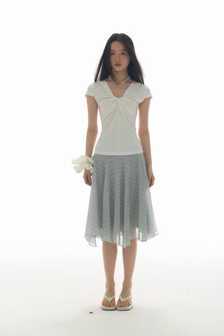 [YAWHAT] mesh tulle skirt