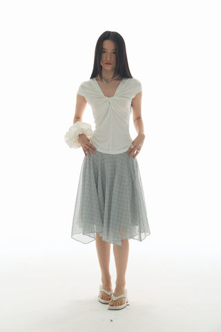 [YAWHAT] mesh tulle skirt