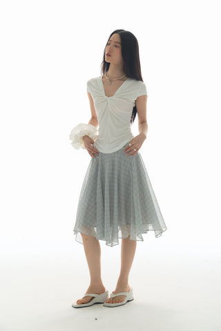 [YAWHAT] mesh tulle skirt