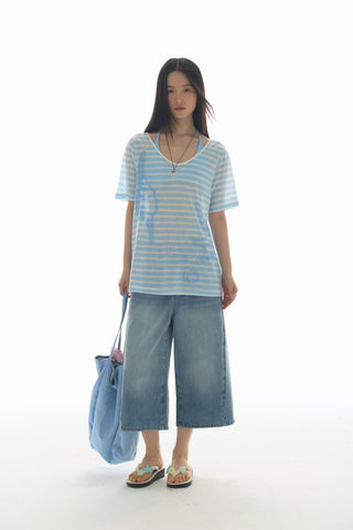 [YAWHAT] conch print blouse