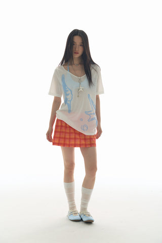 [YAWHAT] conch print blouse