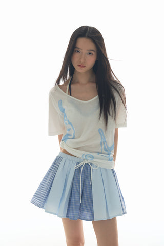 [YAWHAT] conch print blouse