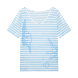 [YAWHAT] conch print blouse