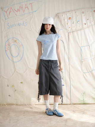 [YAWHAT] enzyme wash shorts